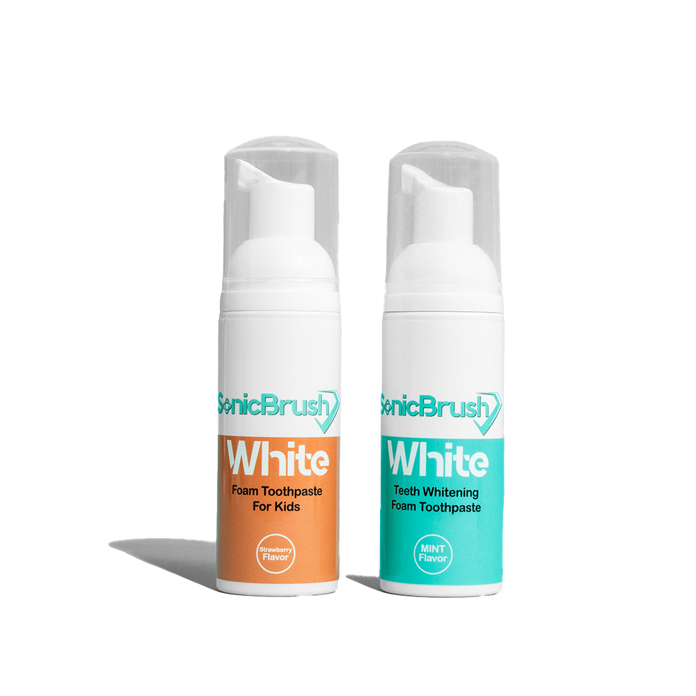 White Foam Toothpaste