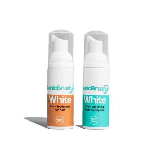 White Foam Toothpaste